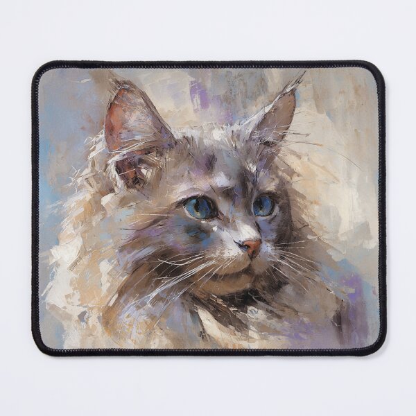 Item preview, Portrait of a Fluffy Cat designed and sold by Paolo-Bandal.