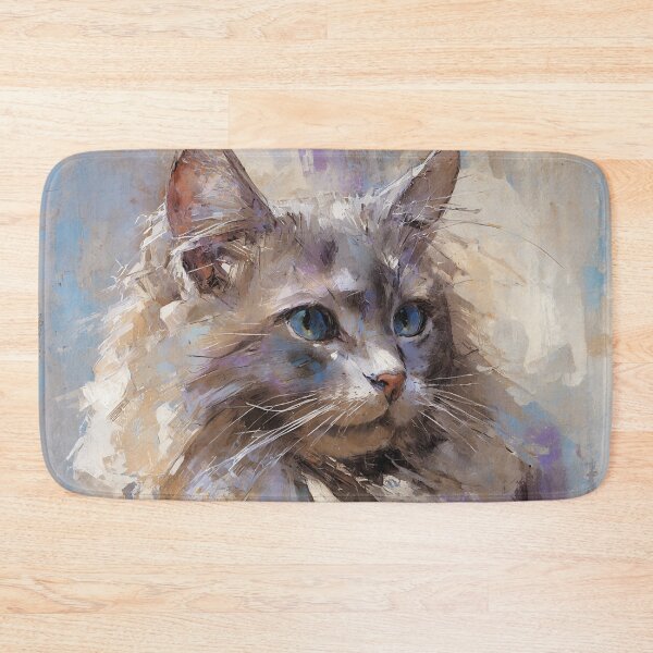 Item preview, Portrait of a Fluffy Cat designed and sold by Paolo-Bandal.