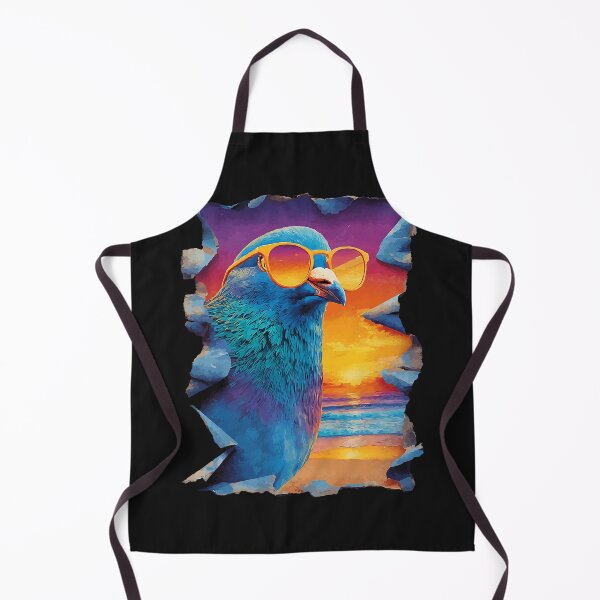 Item preview, Pigeon with Sunglasses Sunset Tropical Bird Summer Animal designed and sold by Littermin.