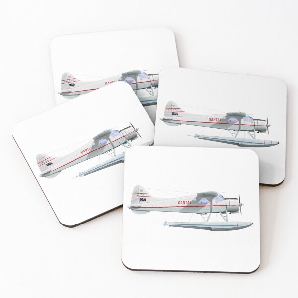 Artikelvorschau, DHC DHC-2 BEAVER 645 VH-EAT QANTAS 1956 entworfen und verkauft von Grubby Fingers Aircraft Illustration.