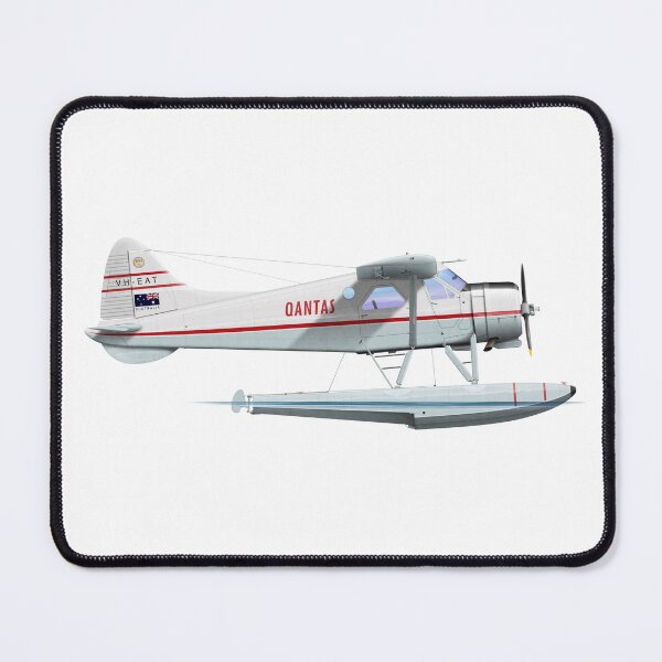 Item preview, DHC DHC-2 BEAVER 645 VH-EAT QANTAS 1956 designed and sold by Grubby Fingers Aircraft Illustration.