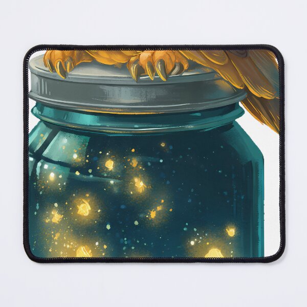 Item preview, Glow Jar Firefly Owl designed and sold by pumsquare.