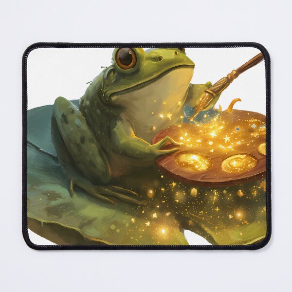 Item preview, Lotus Leaf Artist Frog designed and sold by pumsquare.