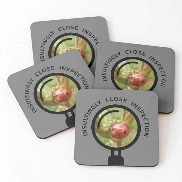 Item preview, Insultingly Close Inspection - Ladybug designed and sold by The Bold Line Studio.