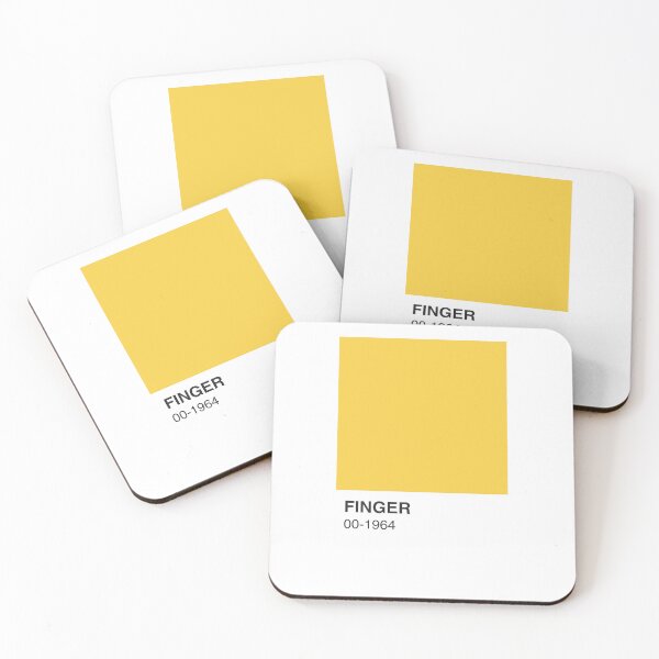 Item preview, Bond Finger Movie Book Gold Colour Swatch - White Border designed and sold by The Colourful Game.