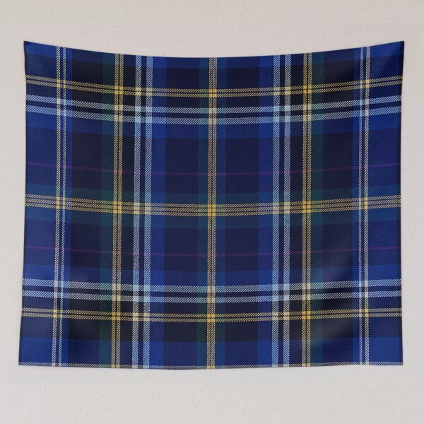 Item preview, Scottish Blue Plaid Tartan Pattern designed and sold by Myra365Art.