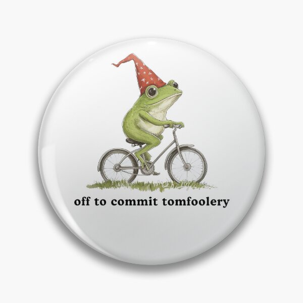 Item preview, Off To Commit Tom Foolery Funny Frog Meme designed and sold by Hedoraxe.