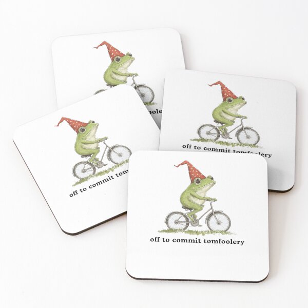 Item preview, Off To Commit Tom Foolery Funny Frog Meme designed and sold by Hedoraxe.