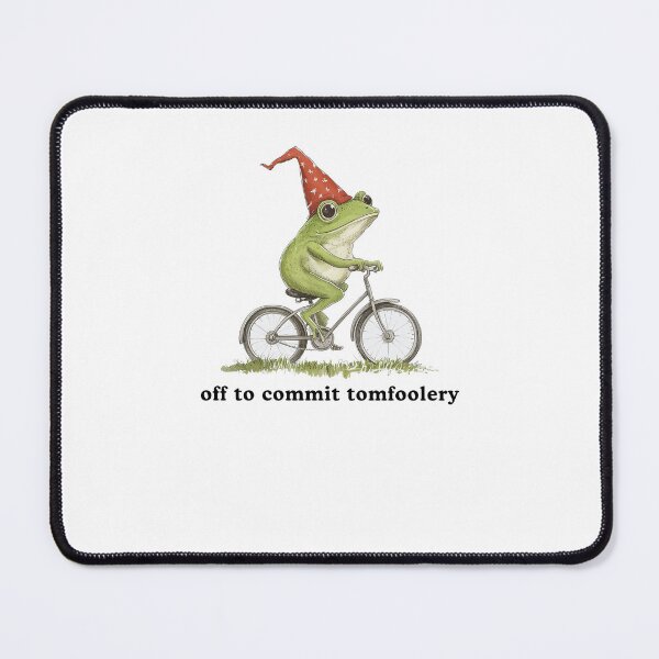Item preview, Off To Commit Tom Foolery Funny Frog Meme designed and sold by Hedoraxe.