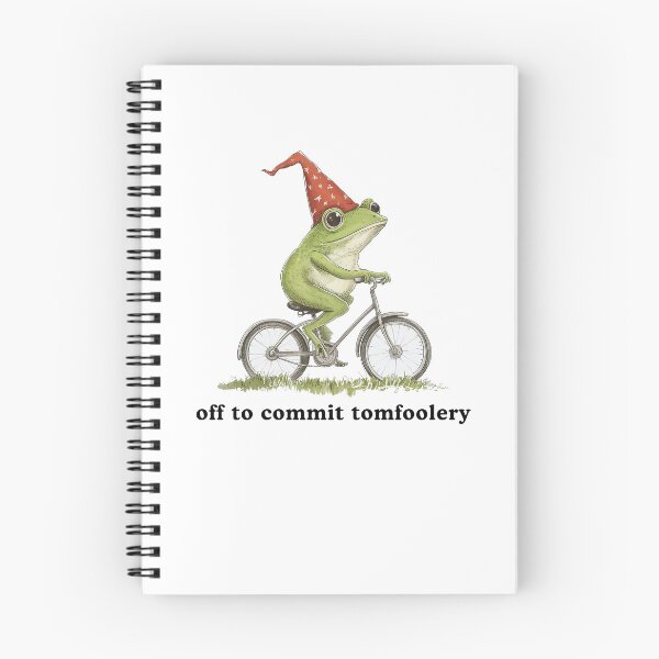 Item preview, Off To Commit Tom Foolery Funny Frog Meme designed and sold by Hedoraxe.