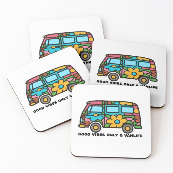 Item preview, Retro Groovy Flower Vanlife - Good Vibes Only designed and sold by The Bold Line Studio.
