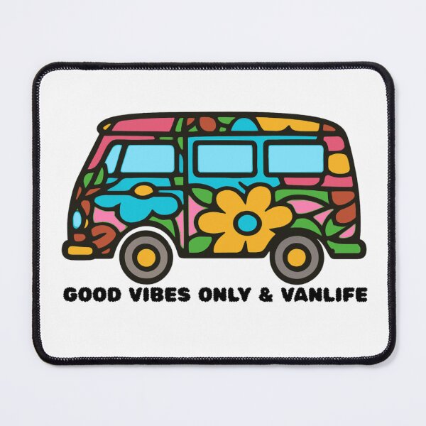 Item preview, Retro Groovy Flower Vanlife - Good Vibes Only designed and sold by The Bold Line Studio.