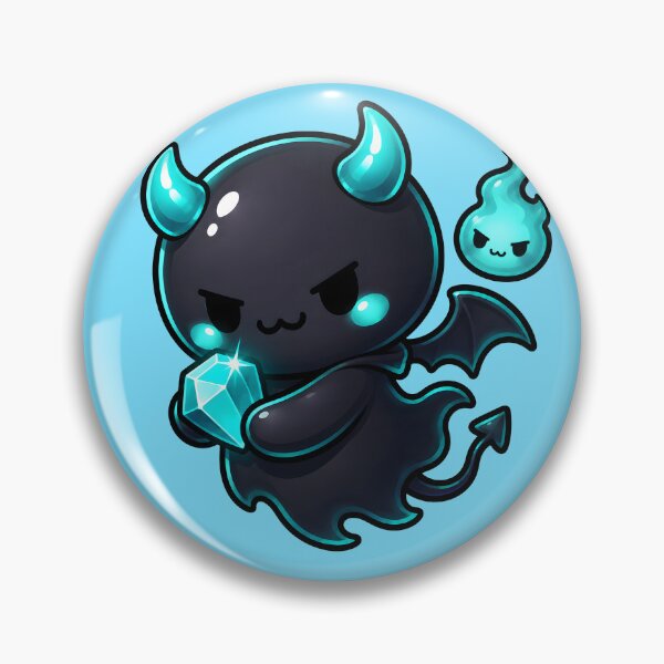 Item preview, Cute Cyan Crystal Demon designed and sold by smktheduck.