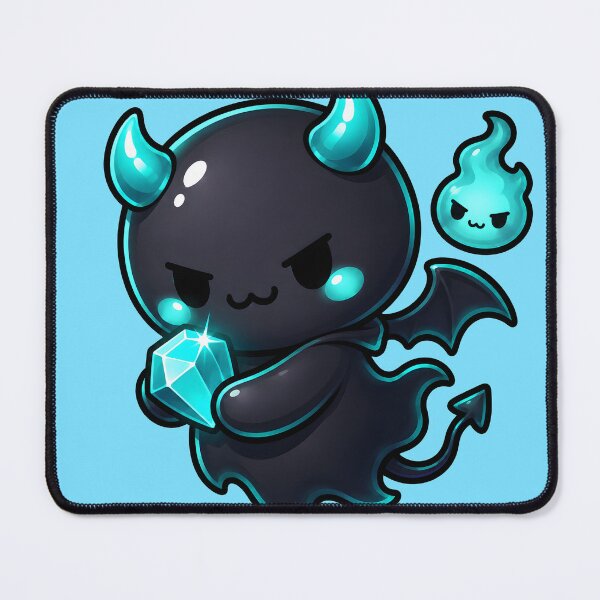Item preview, Cute Cyan Crystal Demon designed and sold by smktheduck.