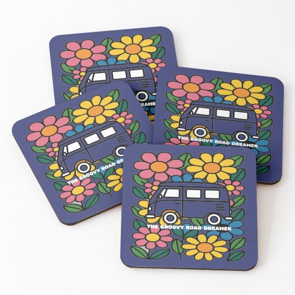 Item preview, The Groovy Road Dreamer - Vintage Floral Van designed and sold by The Bold Line Studio.