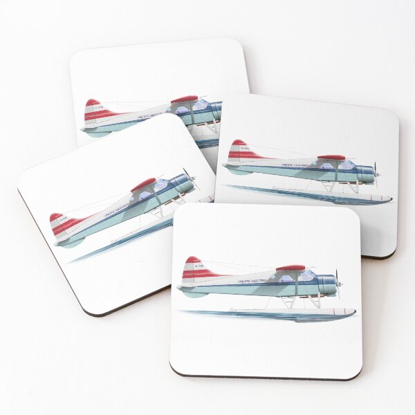 Item preview, DHC DHC-2 BEAVER 1 CF-FHB PACIFIC WEST 1953 designed and sold by Grubby Fingers Aircraft Illustration.