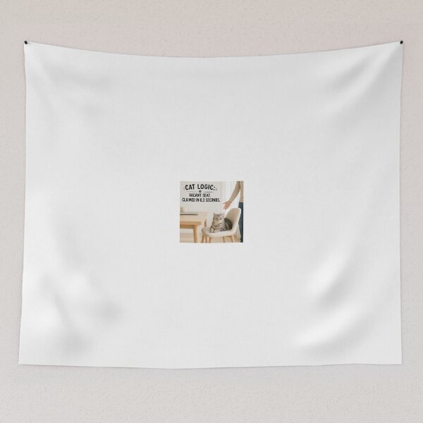 Item preview, Cat Logic Vacant Seat Claimed In 0.3 Seconds designed and sold by LovelyCatGalaxy.