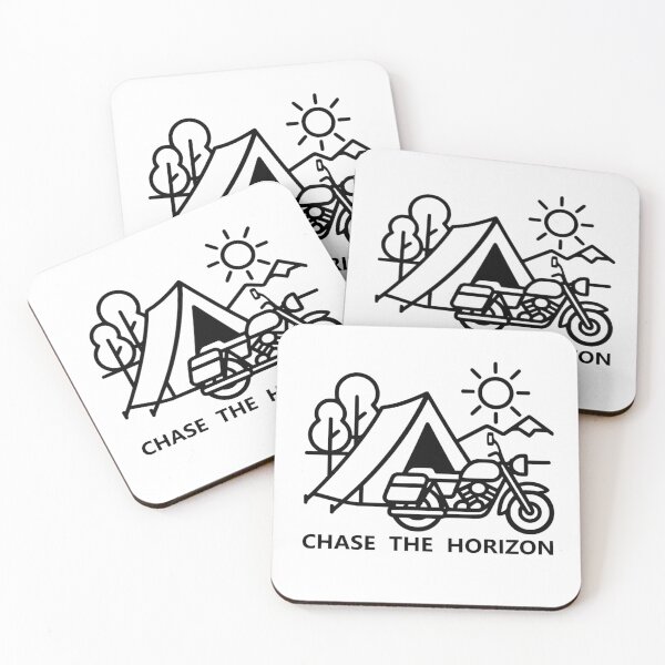 Item preview, Adventure Moto Camping - Minimalist Line Art designed and sold by The Bold Line Studio.