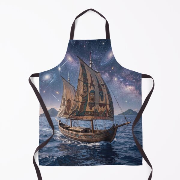 Item preview, Melanesian outrigger canoe under a starry sky – Artful sails between tradition and cosmos designed and sold by FotoworldEdel.