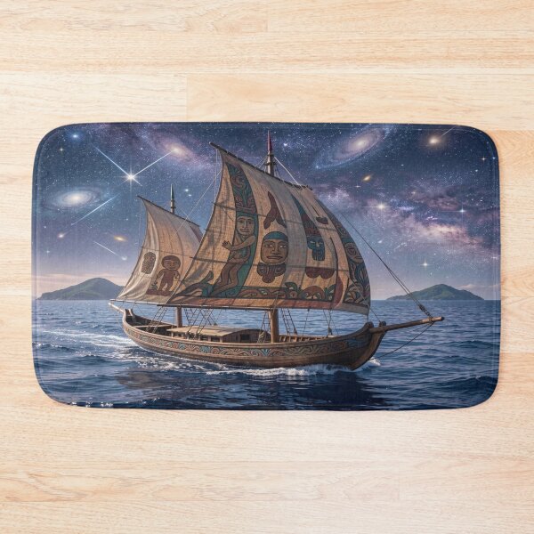 Item preview, Melanesian outrigger canoe under a starry sky – Artful sails between tradition and cosmos designed and sold by FotoworldEdel.