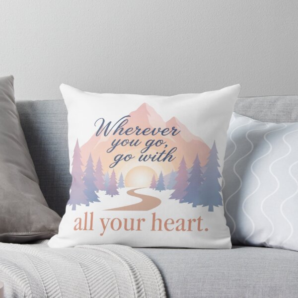 Item preview, Wherever You Go Go With All Your Heart - Inspirational Travel Quote Sunrise designed and sold by Mind-Echo.