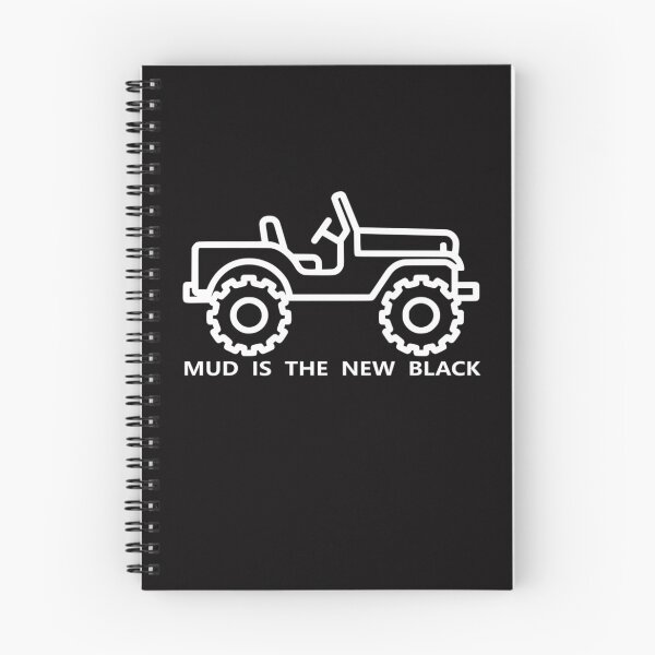 Item preview, Mud is the New Black - White 4x4 Line Art designed and sold by The Bold Line Studio.