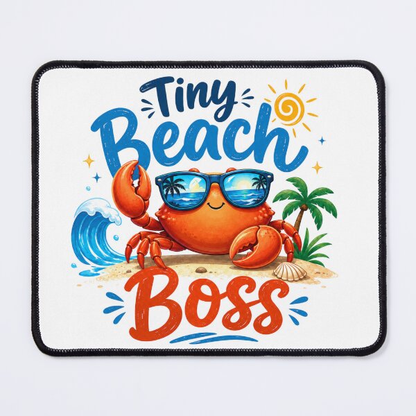 Item preview, Cute Crab Sunglasses Tiny Beach Boss Summer Vacation designed and sold by VibrantVisionM.