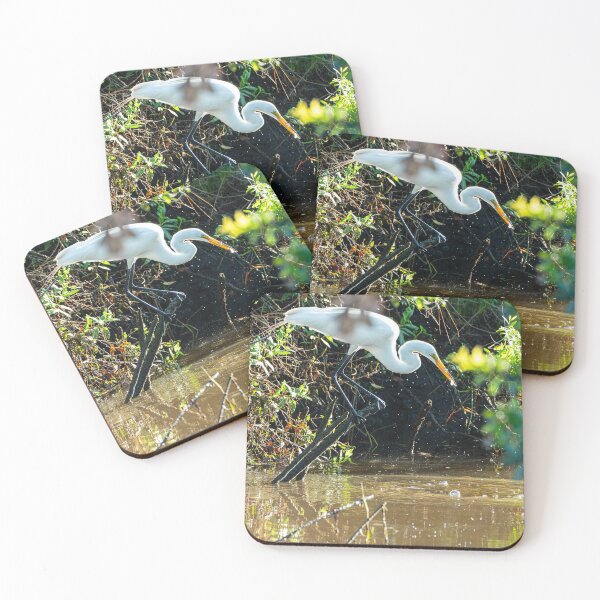 Item preview, Great Egret With Two Fish designed and sold by Pondside-Pics.