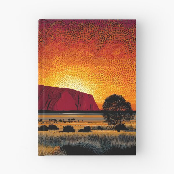 Item preview, Aboriginal Inspired Dot Art - The Splendor of Uluru designed and sold by GrinGalore.