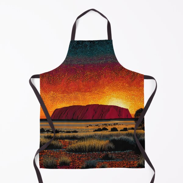 Item preview, Aboriginal Inspired Dot Art - The Splendor of Uluru designed and sold by GrinGalore.