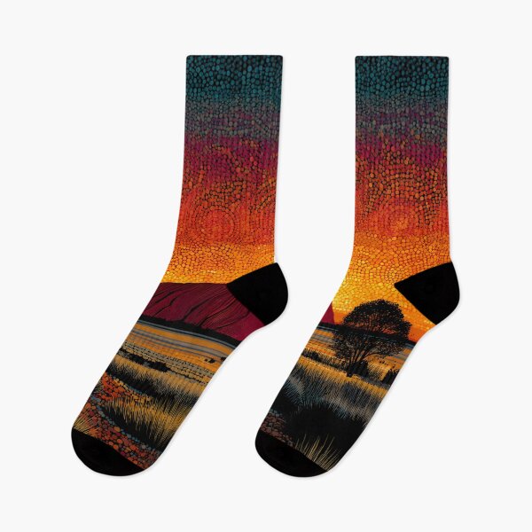 Item preview, Aboriginal Inspired Dot Art - The Splendor of Uluru designed and sold by GrinGalore.