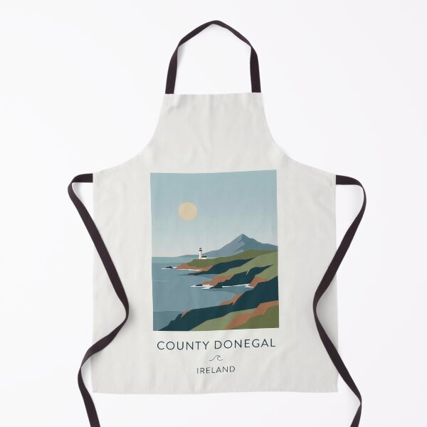Item preview, Donegal Coastline Retro Travel Poster designed and sold by TirConnaill.