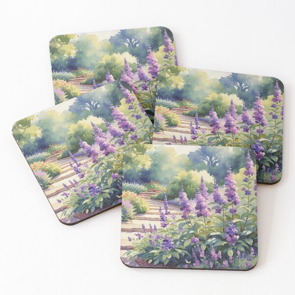 Item preview, Violet Serenity Through The Garden designed and sold by Undersea Ai Art.