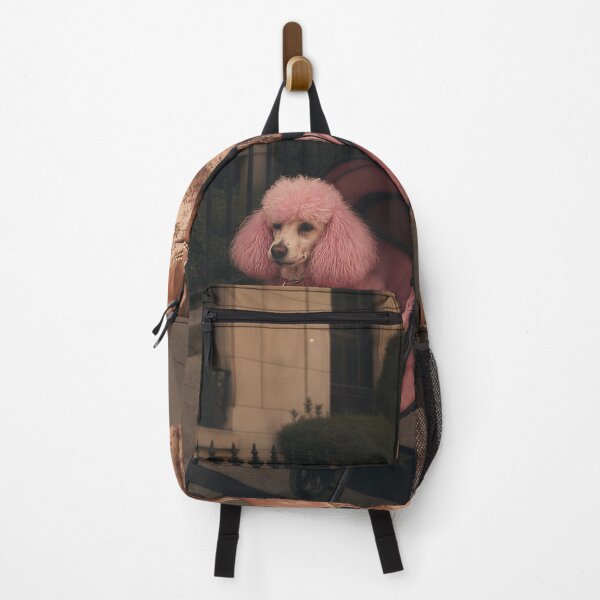 Item preview, Vintage Pink Poodle Grandma – Retro Glam Old Lady with Cigar and Dog Stroller designed and sold by Image Creative.