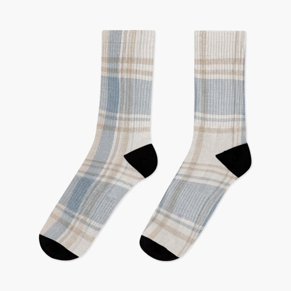 Item preview, Scottish Dusty Blue Linen Tartan Pattern designed and sold by Myra365Art.