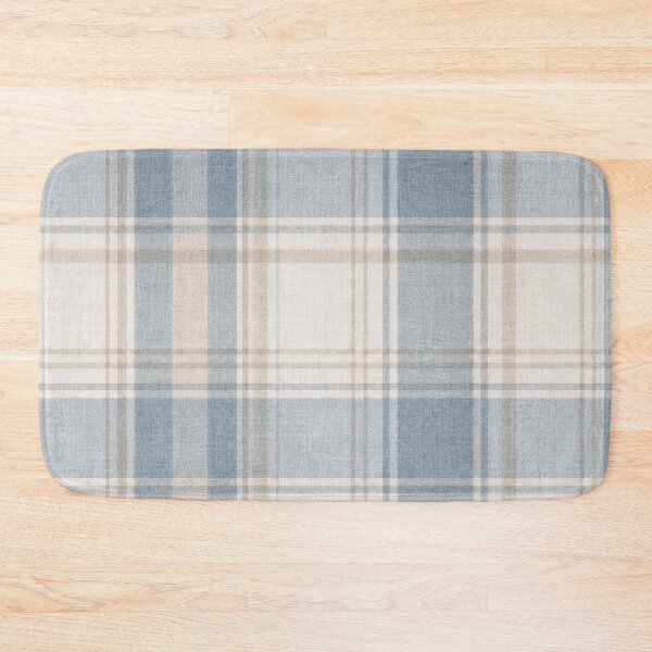 Item preview, Scottish Dusty Blue Linen Tartan Pattern designed and sold by Myra365Art.