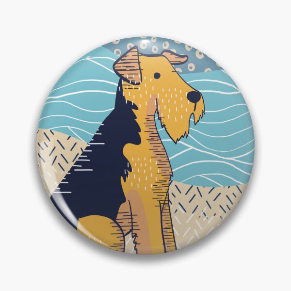 Item preview, Airedale Terrier on the Beach designed and sold by IvysCreativityHouse.