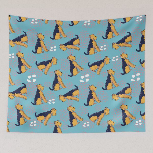 Item preview, Airedale Terrier on the Beach designed and sold by IvysCreativityHouse.