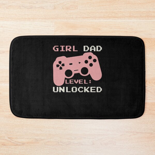 Item preview, Girl Dad Level Unlocked Funny Father's Day Daddy to be designed and sold by suhairee-studio.