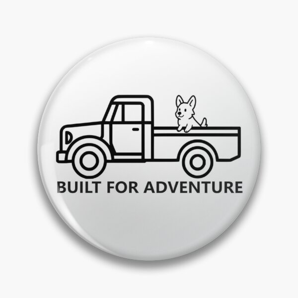 Item preview, Built for Adventure - Pickup Dog Line Art designed and sold by The Bold Line Studio.