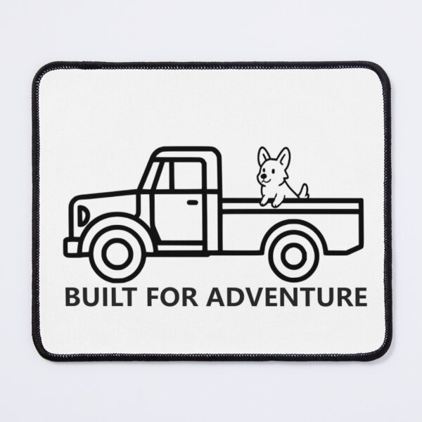 Item preview, Built for Adventure - Pickup Dog Line Art designed and sold by The Bold Line Studio.