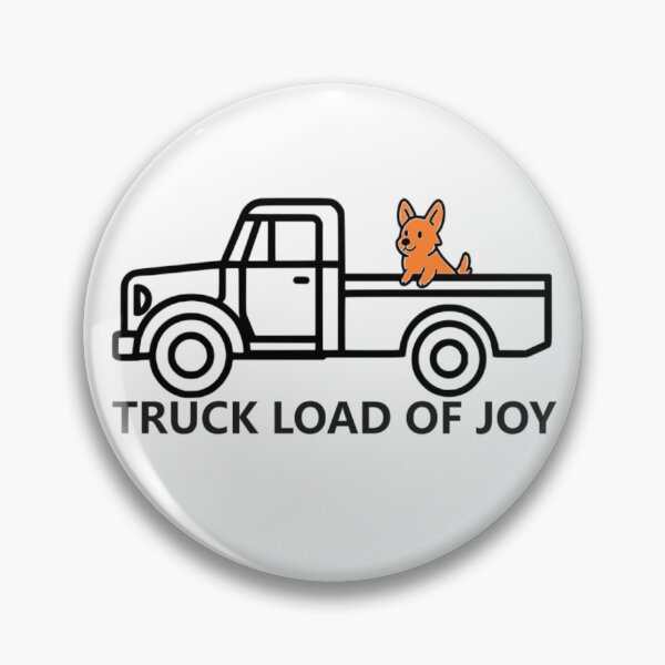 Item preview, Truck Load of Joy - Corgi Pickup Art designed and sold by The Bold Line Studio.