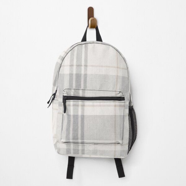 Item preview, Scottish Soft Gray Scandinavian Linen Tartan Pattern designed and sold by Myra365Art.