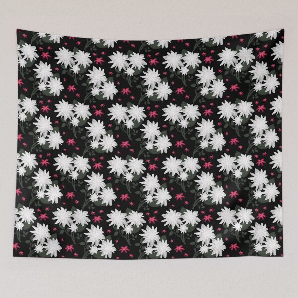 Item preview,  White Floral Seamless Pattern  designed and sold by HopeAndHustle.