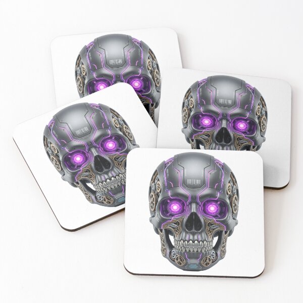 Item preview, Cyberpunk Skull: System Error Humanity Depleted Mecha T-Shirt designed and sold by CalmFrameArt.