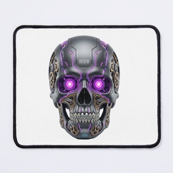 Item preview, Cyberpunk Skull: System Error Humanity Depleted Mecha T-Shirt designed and sold by CalmFrameArt.