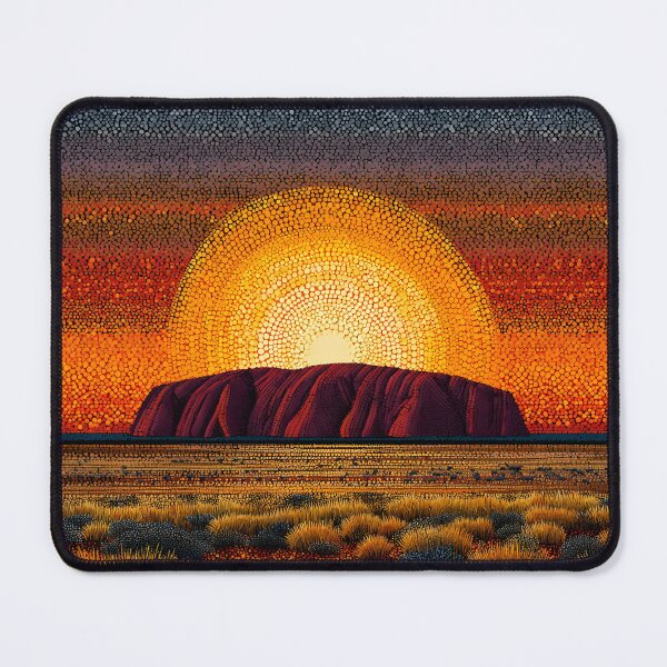 Item preview, Aboriginal Inspired Dot Art - The Magnificence of Uluru designed and sold by GrinGalore.
