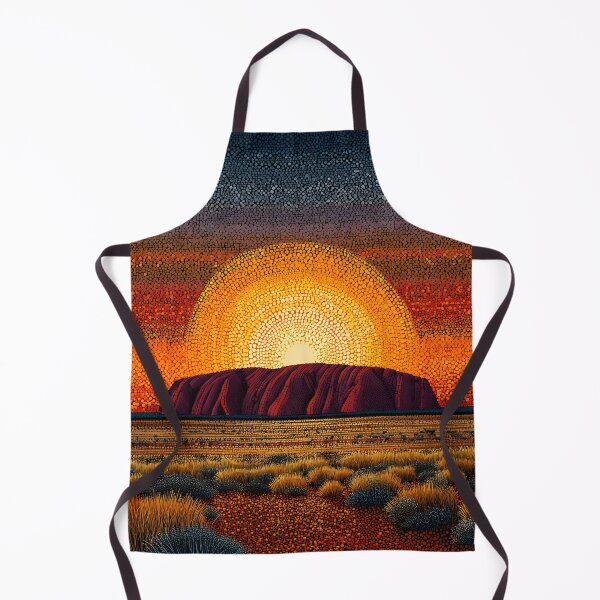 Item preview, Aboriginal Inspired Dot Art - The Magnificence of Uluru designed and sold by GrinGalore.