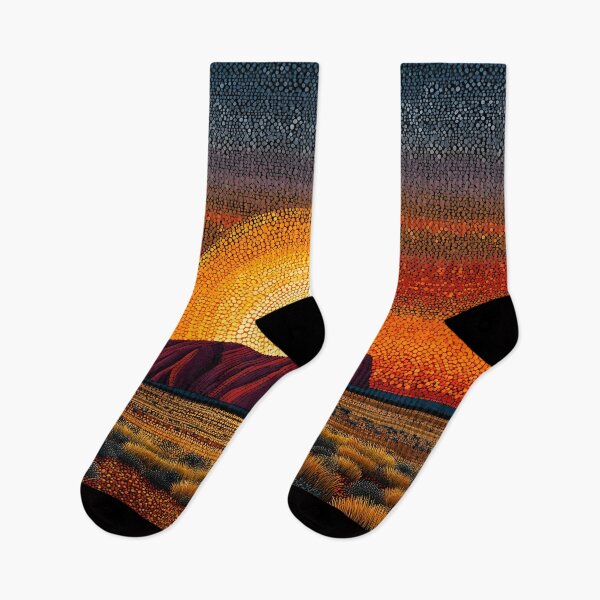 Item preview, Aboriginal Inspired Dot Art - The Magnificence of Uluru designed and sold by GrinGalore.