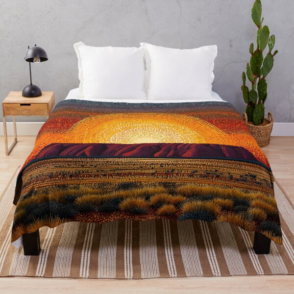 Item preview, Aboriginal Inspired Dot Art - The Magnificence of Uluru designed and sold by GrinGalore.